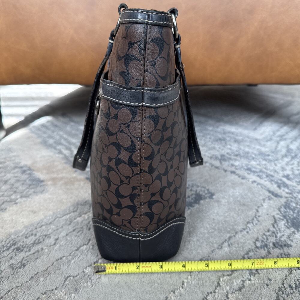 Coach Chelsea Multifunction Carry-All Bag Brown Flaws Q - Picture 3 of 15